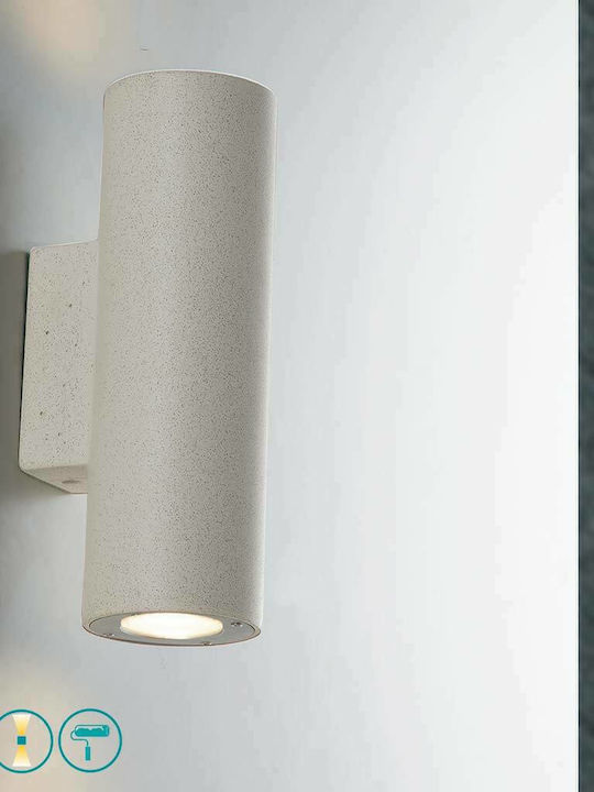 Fan Europe Wandmontiertes Außen-Spotlight GU10 IP65 Doppelstrahl 25.4x11.1x8.3εκ.
