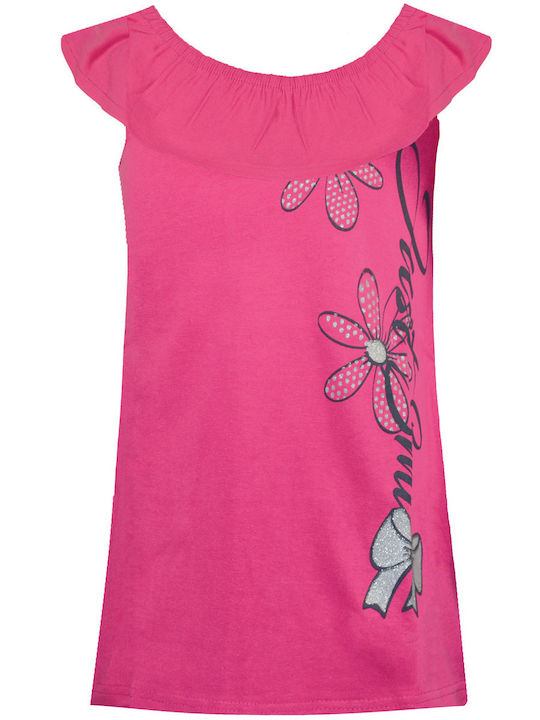 Energiers Kids Dress Sleeveless Fuchsia