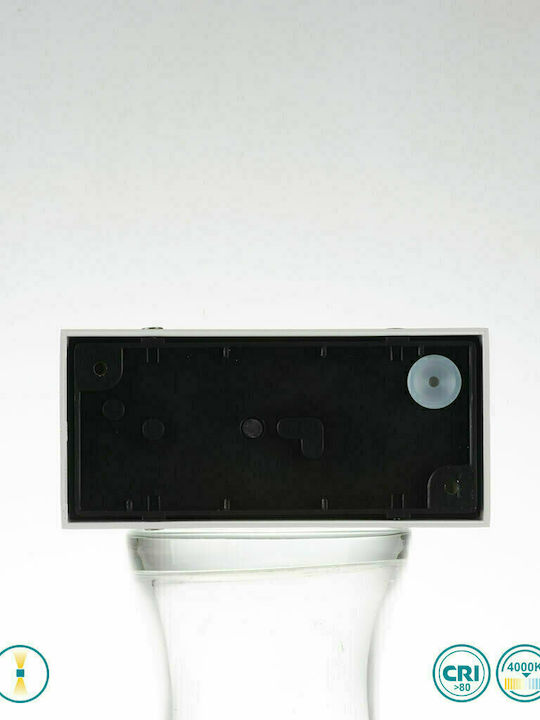 Fan Europe Wall-Mounted Outdoor Ceiling Light LED IP54 12W with Natural White Light Double Beam 14x8.9x6.5εκ.