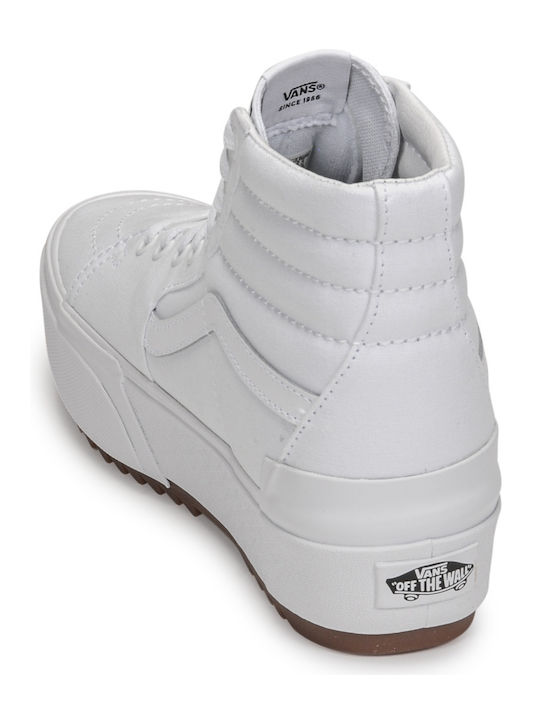 SK8-Hi Pentru Femei Flatforms Tip Botine Albe