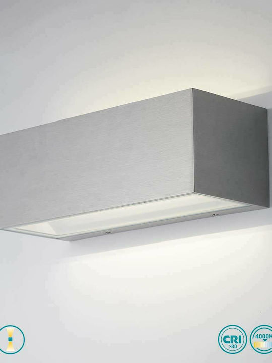 Fan Europe Wall-Mounted Outdoor Ceiling Light LED IP54 40W with Natural White Light Double Beam 30x10.8x12εκ.