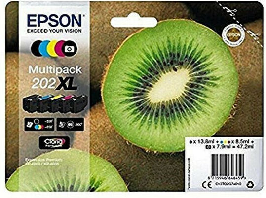 Epson 202 Original InkJet Printer Ink Yellow (C13T02F44010)