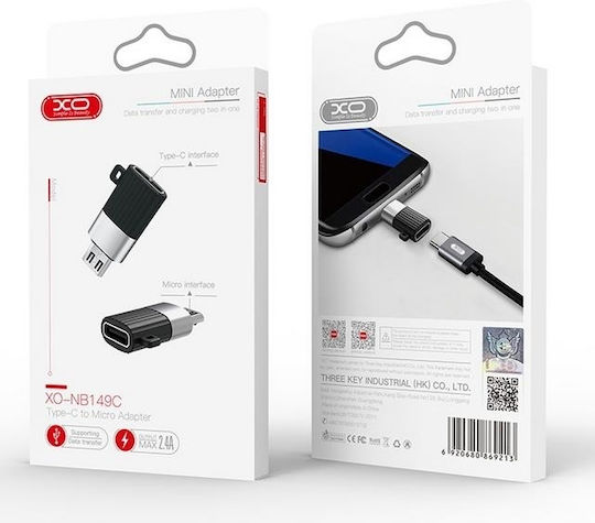 XO NB149-B Konverter Blitzschlag männlich zu Micro-USB weiblich 1Stück