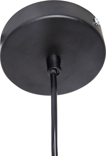 Jily Pendant Light Black Boho with Rope for Socket E27 29x27cm