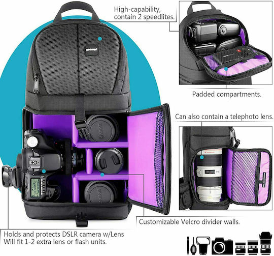 Neewer Schultertasche für Kamera Professional Größe Einheitsgröße in Lila Farbe