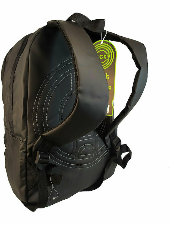 Deck 9 Black Glare School Backpack for Elementary with Water Bottle Holder Black 25L 29 x 19 x 42cm