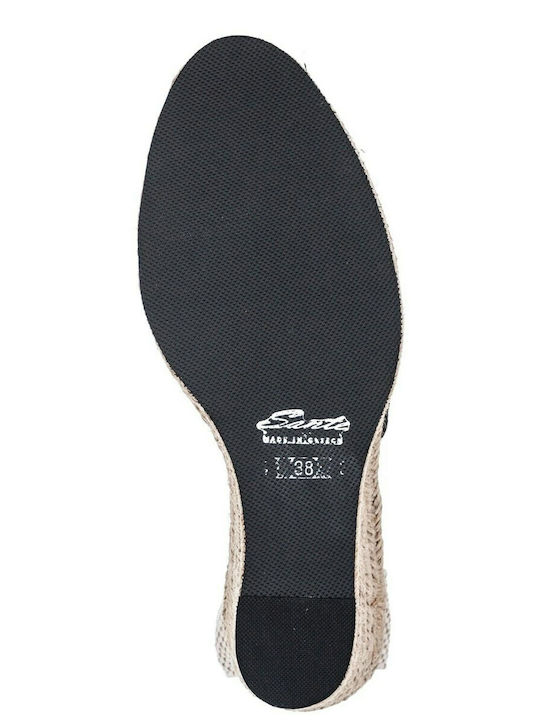 Damenplattformen im Espadrilles-Stil Schwarz