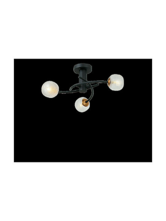 Viokef Ifigenia Deckenleuchte 57cm Schwarz mit Fassung G9