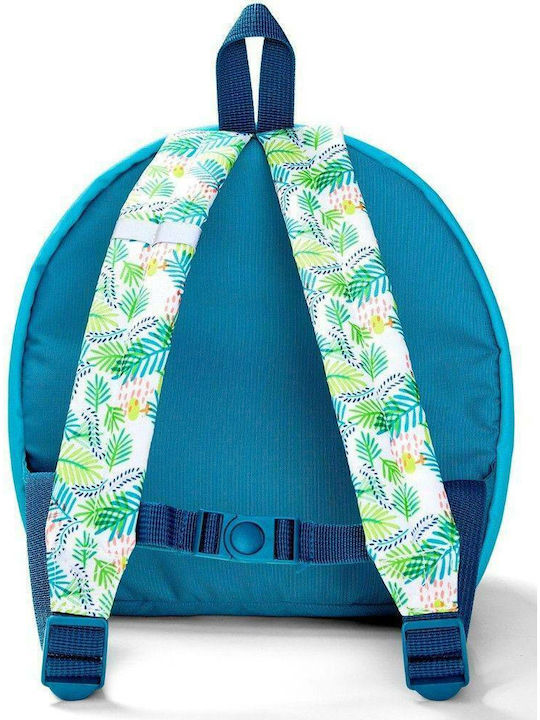 Lilliputiens Georges School Backpack Kindergarten Turquoise 21 x 13 x 25cm
