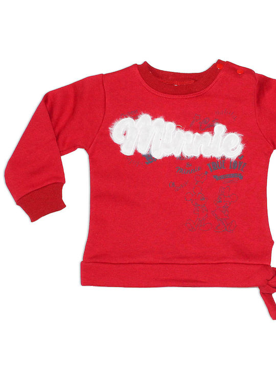 Baby overalls 'minnie' red-black for girls