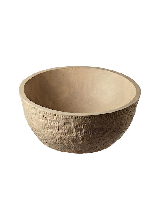 Tema Drop-In Stone Bathroom Sink 40x40x17cm Beige