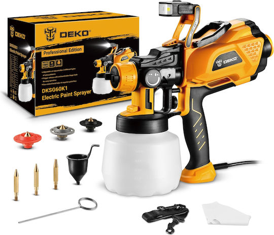 Deko Electric Paint Spray Gun 600W with 1.2lt Container