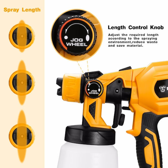 Deko Electric Paint Spray Gun 550W with 0.8lt Container