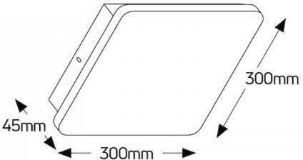 Geyer Leuchte Wand LED Weiß 30x30cm