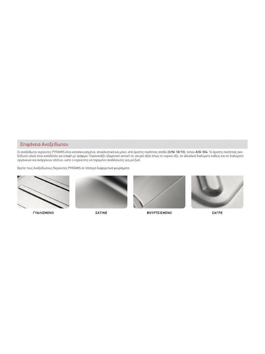 Pyramis Amaltia 1B 1D 107117801 Drop-In Spüle Inox Satiniert B79xT50cm Silber