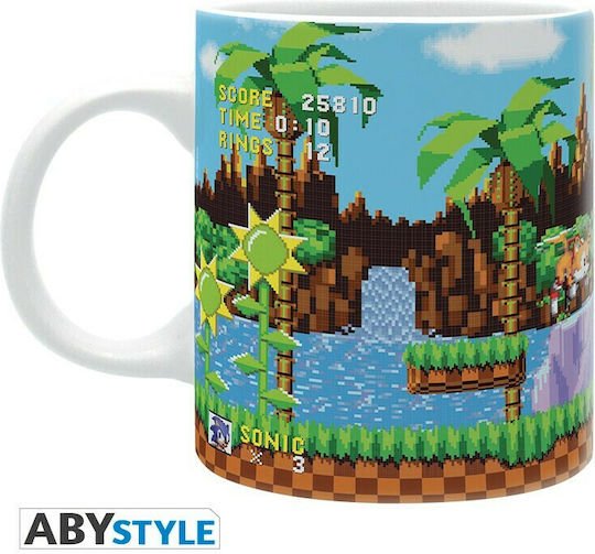 Abysse Sonic 16-Bit Becher Keramik Mehrfarbig 320ml