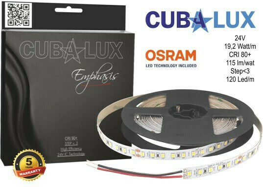 Cubalux Ταινία LED 24V Φυσικό Λευκό Φως 5m Τύπου COB