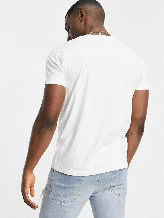 Gant Ανδρικό T-shirt Λευκό με Λογότυπο