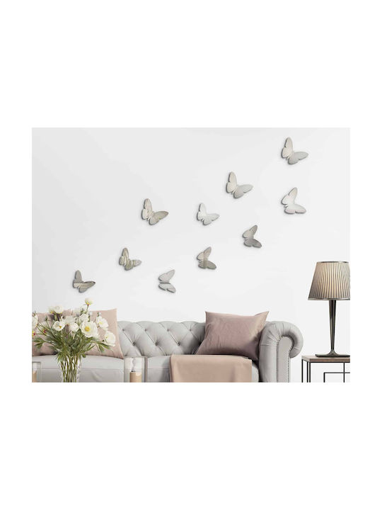 Decorative Wall Sticker Butterflies 3D 10 Pieces Ango
