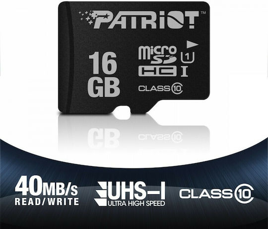 Patriot microSDHC 16GB U1 High Speed 40MB/s