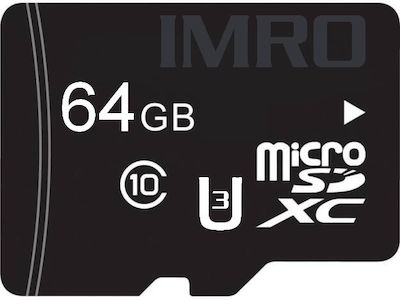 IMRO UHS Class10 + microSDXC 64GB Class 10 U3 UHS-III με αντάπτορα