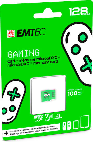 Emtec Gaming microSDXC 128GB U3 V30 A1 UHS-I 100MB/s