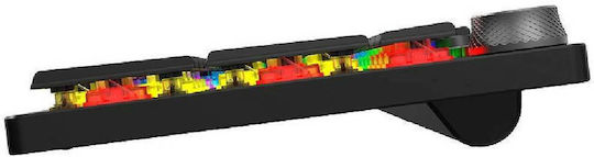 iBox Aurora K6 Wireless Gaming Mechanical Keyboard with KRGD Red switches and RGB lighting (English US)