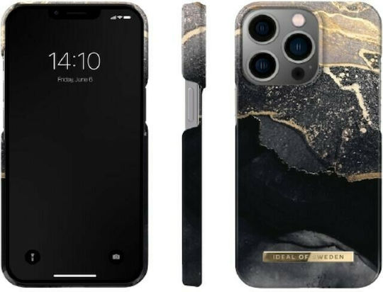 iDeal Of Sweden Printed Back Cover Plastic Golden Twilight Marmură (iPhone 13 Pro)