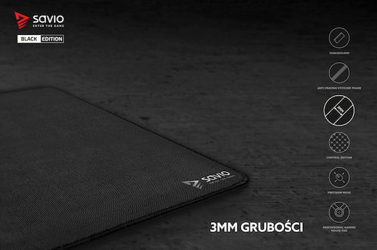Savio Precision Control Gaming Mouse Pad XL (700mm) Μαύρο SAVGBEPCL