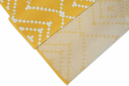 Royal Carpet Flox 47 Килим Правоъгълена Лятно време Плетеница Жълт
