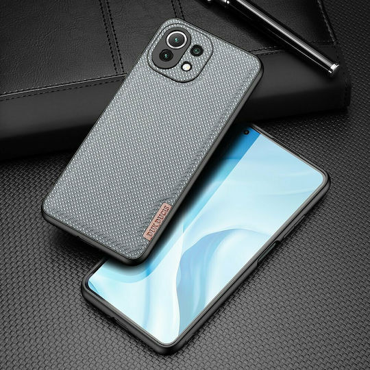Dux Ducis Fino Silicone / Fabric Back Cover Blue (Mi 11 Lite / 11 Lite 5G / 11 Lite 5G NE)