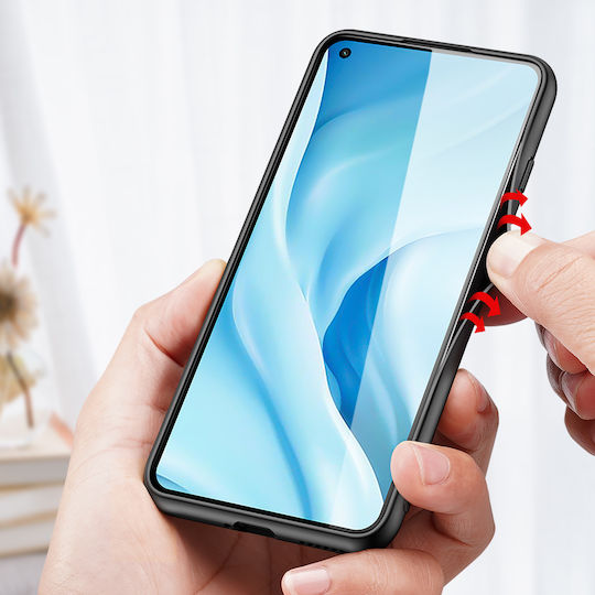 Dux Ducis Fino Silicone / Fabric Back Cover Blue (Mi 11 Lite / 11 Lite 5G / 11 Lite 5G NE)