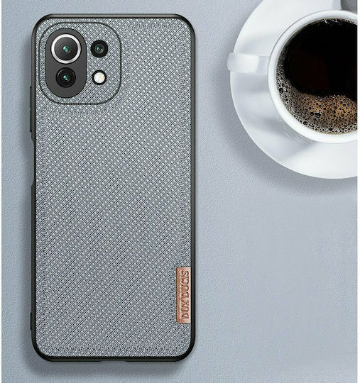 Dux Ducis Fino Silicone / Fabric Back Cover Blue (Mi 11 Lite / 11 Lite 5G / 11 Lite 5G NE)
