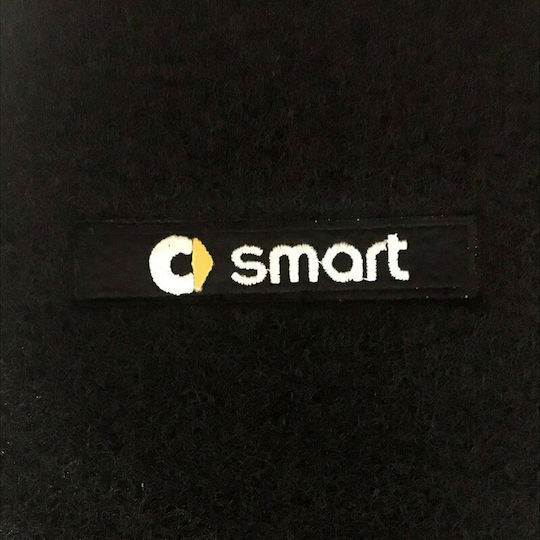 Carner Μπροστινά Πατάκια 2τμχ για Smart ForTwo Μαύρα