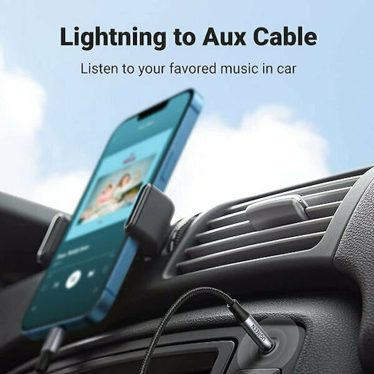 Ugreen Braided 3.5mm to Lightning Cable Black 1m (70509)