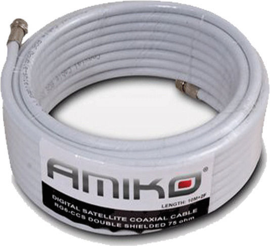 Amiko Cable RJ-6 SMA male - SMA male 10m (AMIKO.RG610M) 1pcs