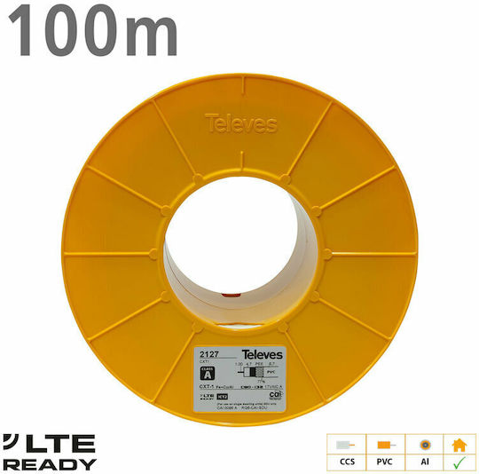 Televes CXT-1 Kabel Koaxial Unterminiert 100m 1Stück