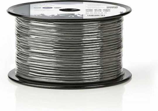 Nedis Καλώδιο Μικροφώνου 2x 0.125mm² 100m Γκρι (COTR15011GY100)