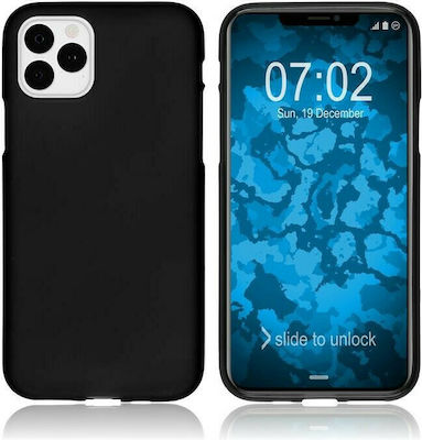 Matt TPU Umschlag Rückseite Silikon Schwarz (iPhone 11 Pro Max)