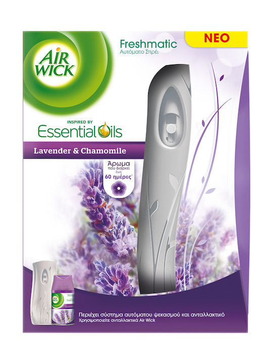 Airwick Spray Device Essential Oils with Fragrance Lavender & Chamomile 1pcs 250ml