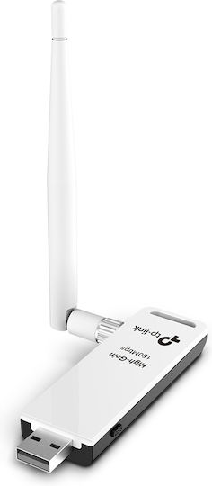 TP-LINK TL-WN722N USB Network Adapter with Wireless Wi-Fi Connection 150Mbps and Detachable Antenna (Standard v3)
