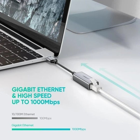 Ugreen 50922 USB Network Adapter with Wired Gigabit Ethernet Connection