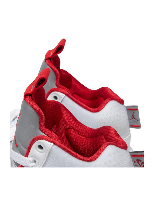 Air  XXXV Ψηλά Μπασκετικά Παπούτσια White / Fire Red / Metallic Silver