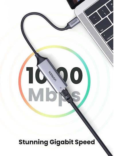 Ugreen 50737 USB-C Network Adapter with Wired Gigabit Ethernet Connection