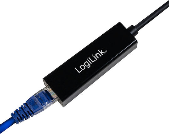 LogiLink UA0184A USB-C Netzwerkadapter mit Verkabelter Verbindung Gigabit Ethernet