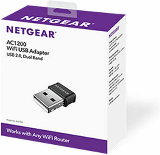 NetGear A6150 USB Адаптер За Мрежа С Безжично Свързване Wi-Fi 867Mbps