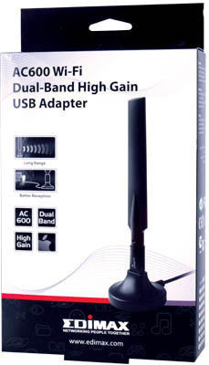 Edimax EW-7811UAC Αντάπτορας Δικτύου USB με Ασύρματη Σύνδεση Wi-Fi 433Mbps και Αποσπώμενη Κεραία