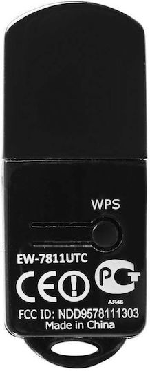 Edimax EW-7811UTC USB Netzwerkadapter mit Drahtloser Wi-Fi Verbindung 433Mbps
