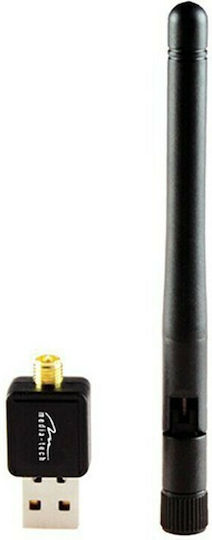 Media-Tech MT4208 USB Network Adapter with Wireless Wi-Fi Connection 150Mbps and Detachable Antenna