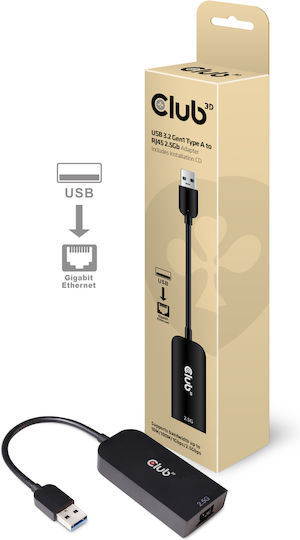 Club3D CAC-1420 Αντάπτορας Δικτύου USB με Ενσύρματη Σύνδεση Ethernet
